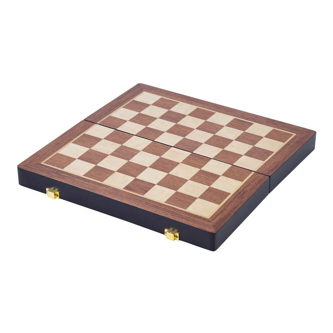 Jeu d'échecs pliant en bois de base 38.5x38.5x5,8 cm