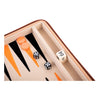 Jeu de voyage de backgammon Engelhart avec fermeture éclair - beige