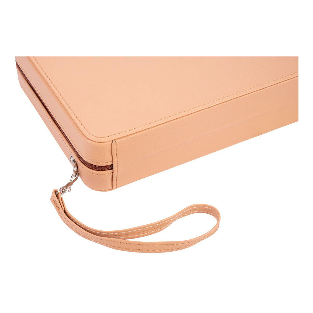 Jeu de voyage de backgammon Engelhart avec fermeture éclair - beige