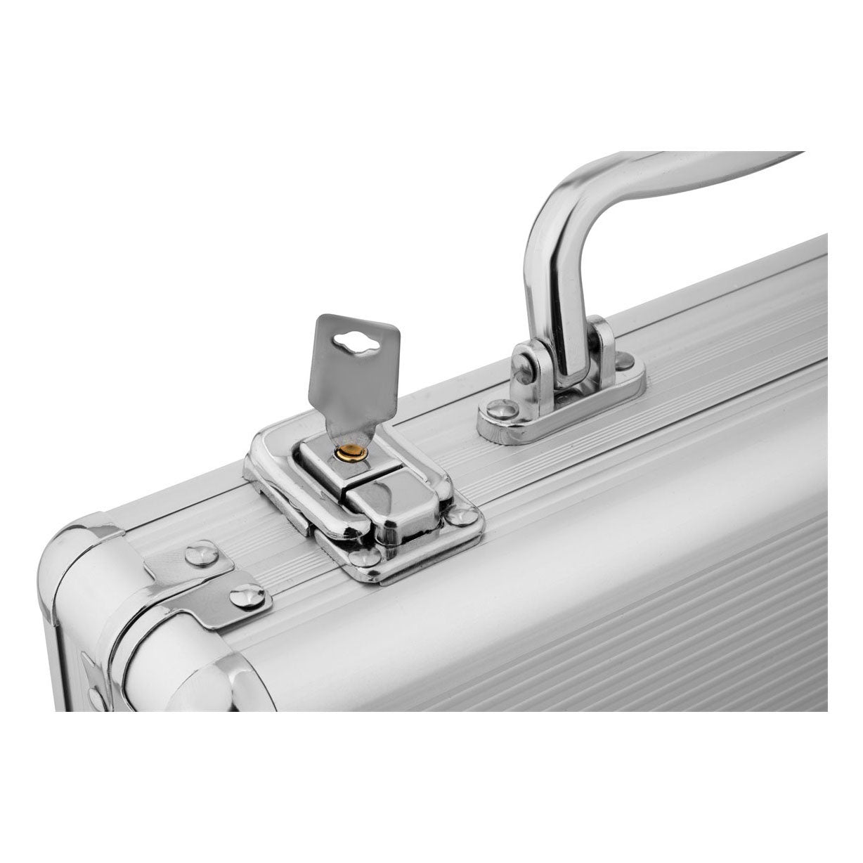 Set de poker dans un coffret en argent - 200 jetons
