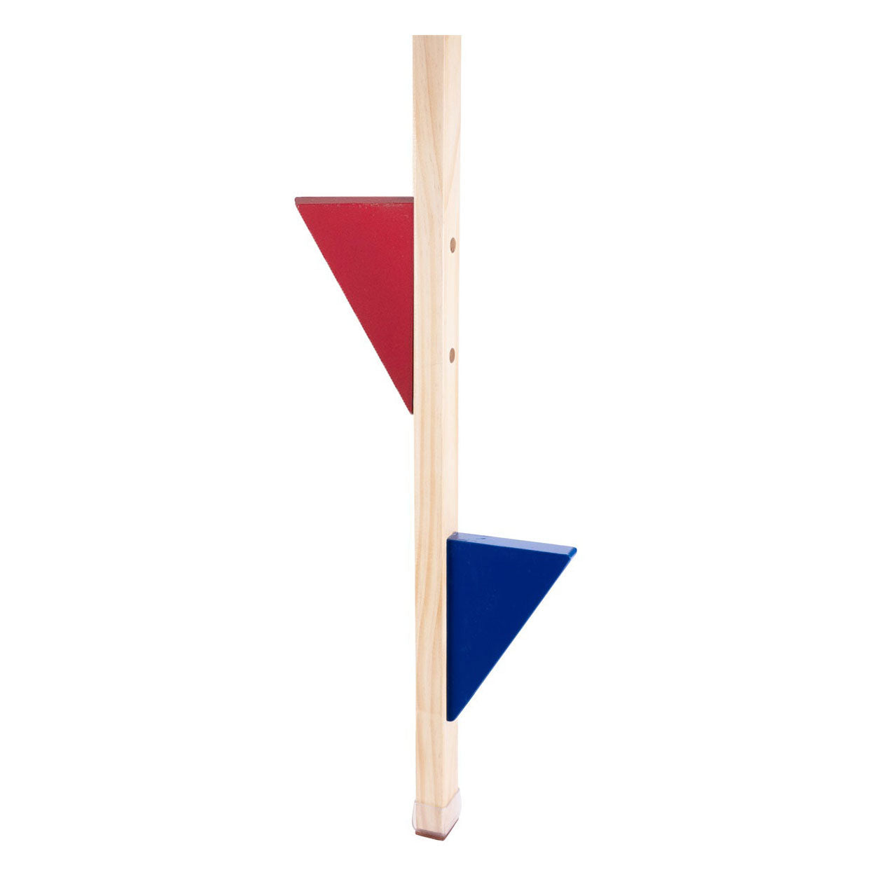 Ensemble d'échasses Engelhart en bois avec repose-pieds colorés