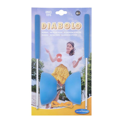 Angeltoys bâtons métalliques en caoutchouc diabolo (bleu)