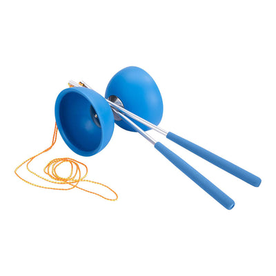 Angeltoys bâtons métalliques en caoutchouc diabolo (bleu)