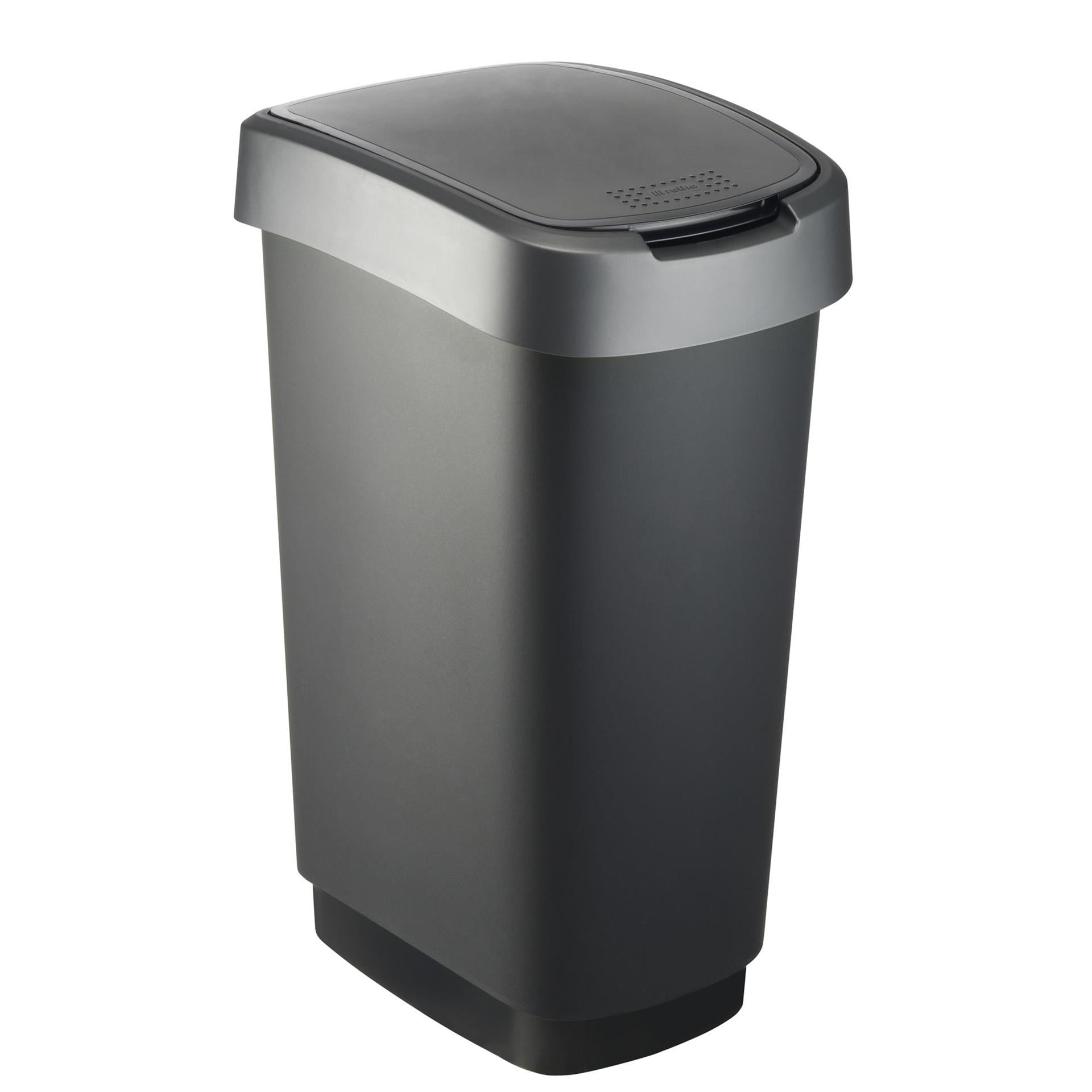 Rotho rotho twist afvalbak 50l zwart