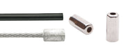 Elvedes Câble d'accélérateur universel 1700mm 2250mm extra flexible galvanisé noir (sur carte) - afbeelding 2
