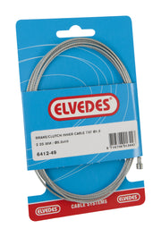 Elvedes Câble intérieur d'embrayage 2250mm 7x7 fil zingué Ø1.5mm avec V-nipple (sur carte) - afbeelding 1