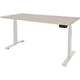 Bureau Schaffenburg 160x80 dextro plus chêne Lindberg 25mm-blanc