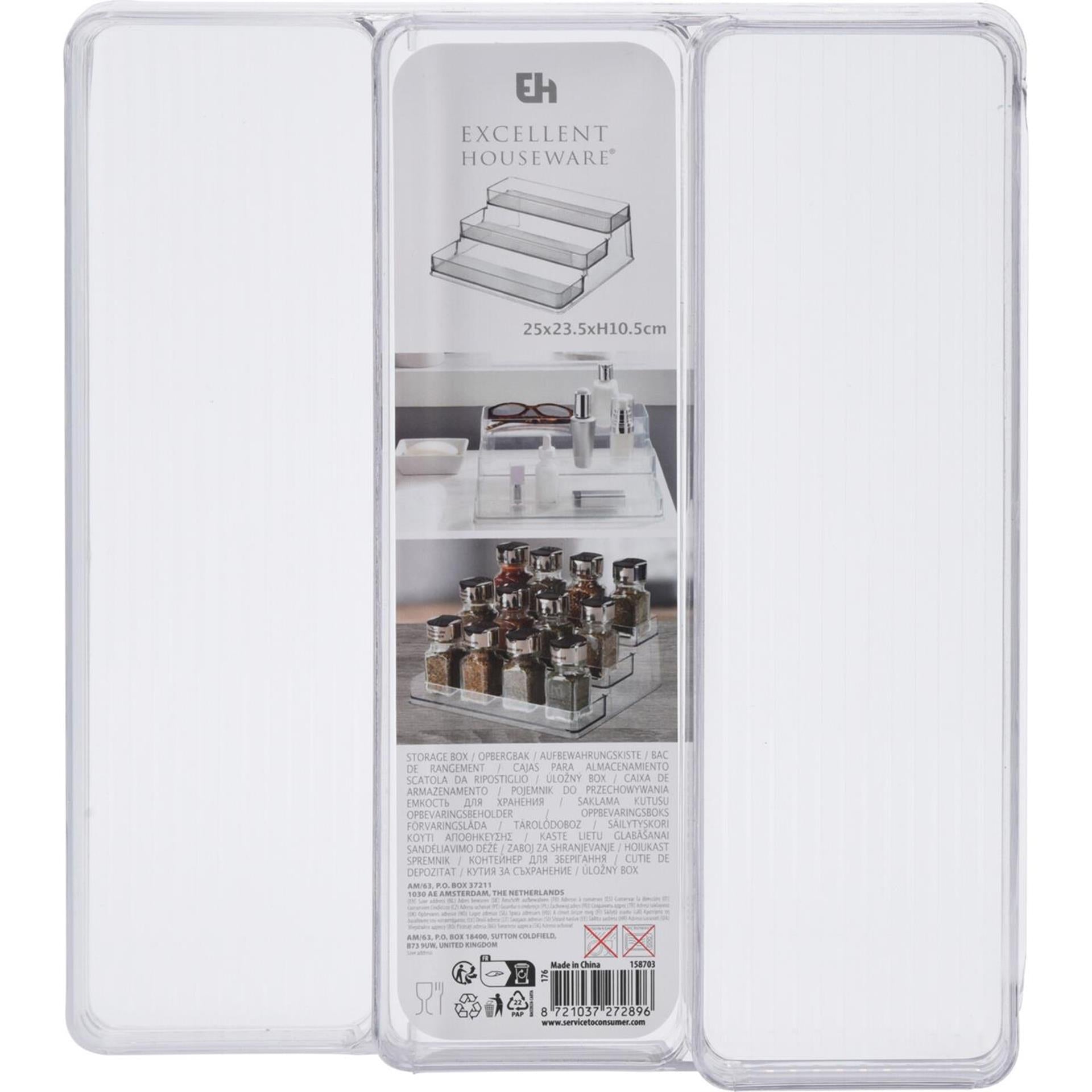 Excellente boîte de rangement d'articles ménagers réfrigérateur 25x23,5 cm