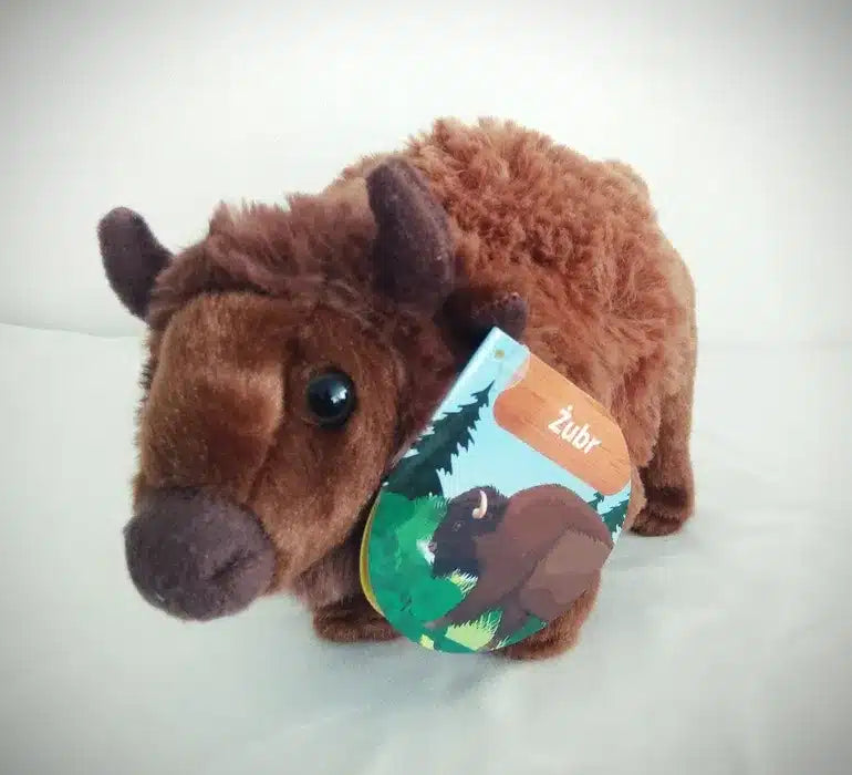 Intro peluche bison en peluche très douce