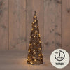 La collection Anna's cône lumineux 60LED classicwarm 40cm fonctionne avec 3 piles AA avec minuterie de 6 heures