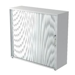 Bach armoire à portes roulantes marteau 1733s 120x40x110cm argent
