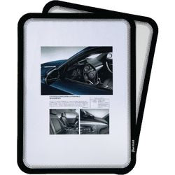 Porte documents djois tview magnéto a4 noir pack 2 pièces