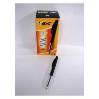 Bic boîte 50 stylos m10 noir