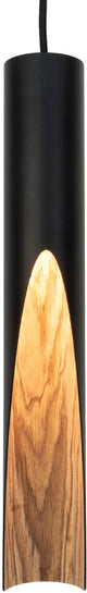Lampe à suspension Eglo barbotto - gu10 - ø 6 cm - marron noir - acier - bois FSC
