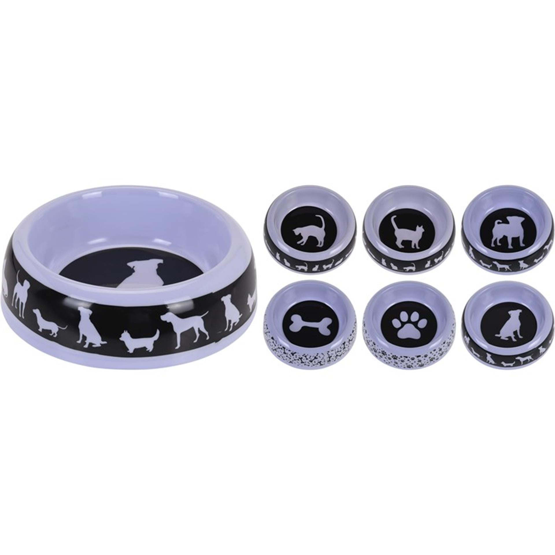 Gamelle en plastique pour chien collection Dogs 18cm
