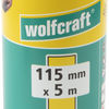 Rouleau de papier de verre Wolfcraft | pour bois métal | 5 mx 115 mm | grain 240 | 1 pièce - 1776000