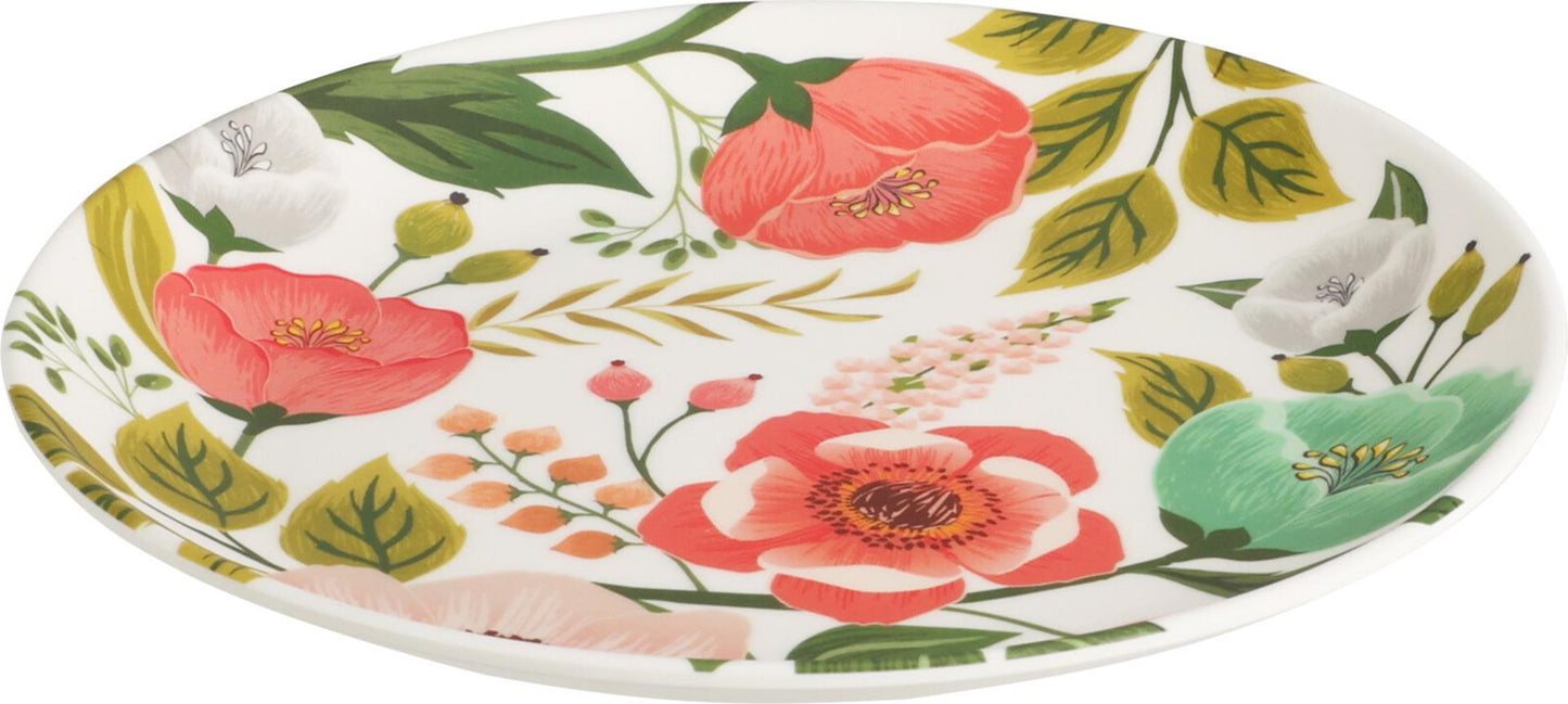 Cozydecor assiette plate mélamine fleurs ø20cm