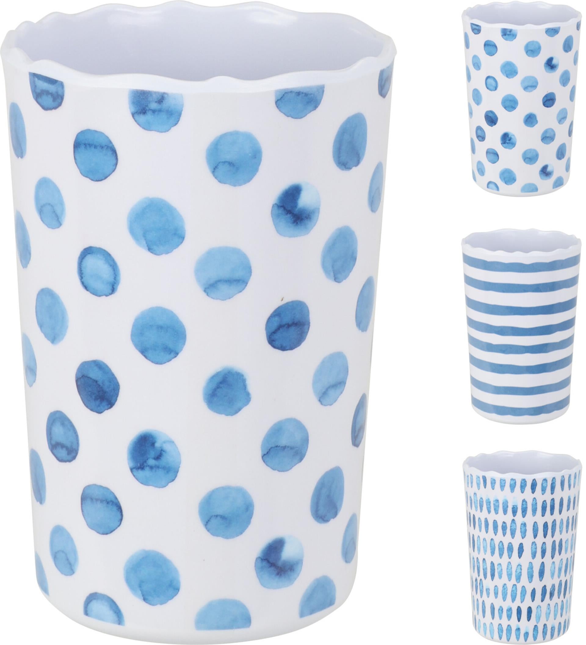 Tasse Excellent houseware mélamine 340ml ø8xh11cm 3 assortis