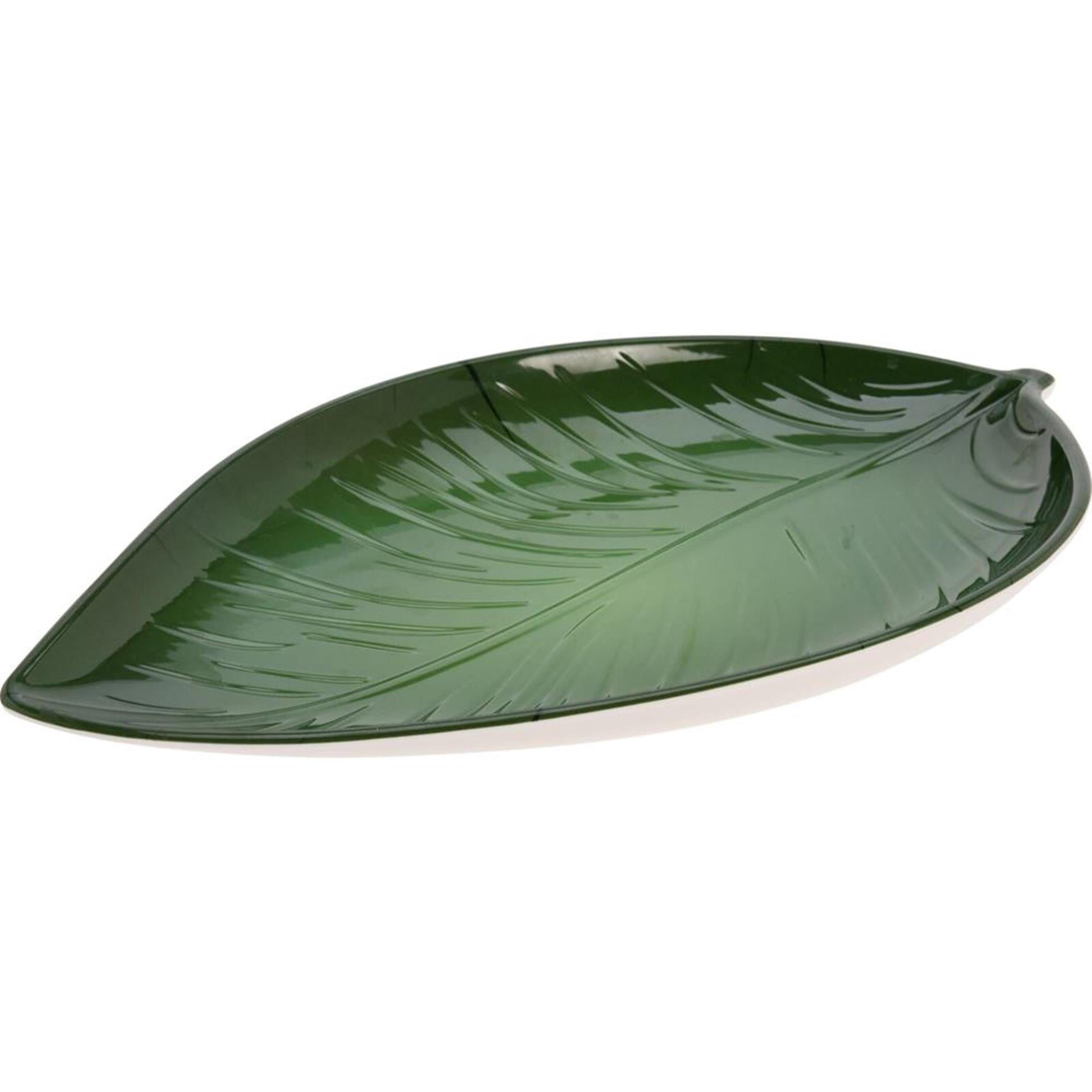 Excellente assiette ménagère en mélamine en forme de feuille 41x24cm