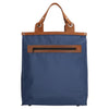 Sac shopping anse cuir bleu