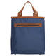 Sac shopping anse cuir bleu