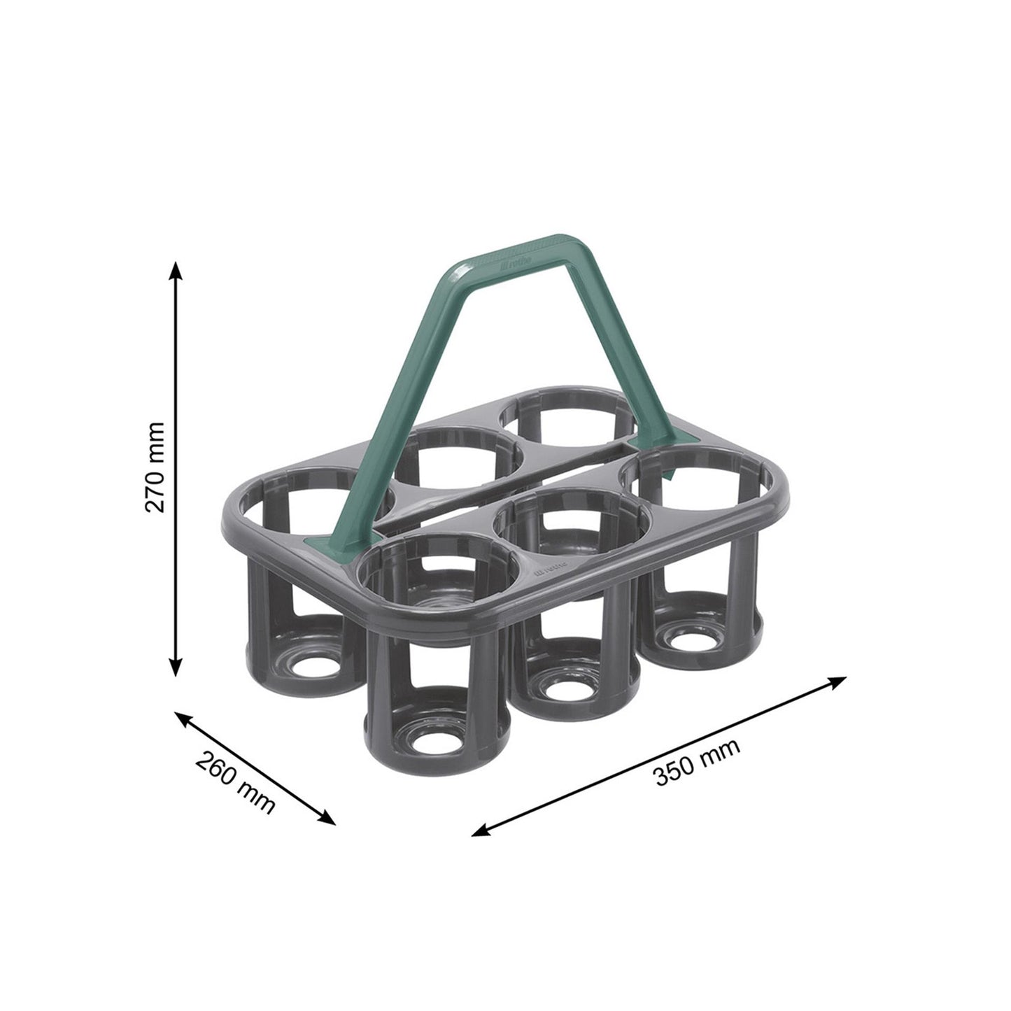 Rotho Rotho Basic Bottle Rack Anthracite