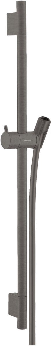 Barre coulissante Hansgrohe unica s puro 65 cm avec flexible de douche chrome noir brossé