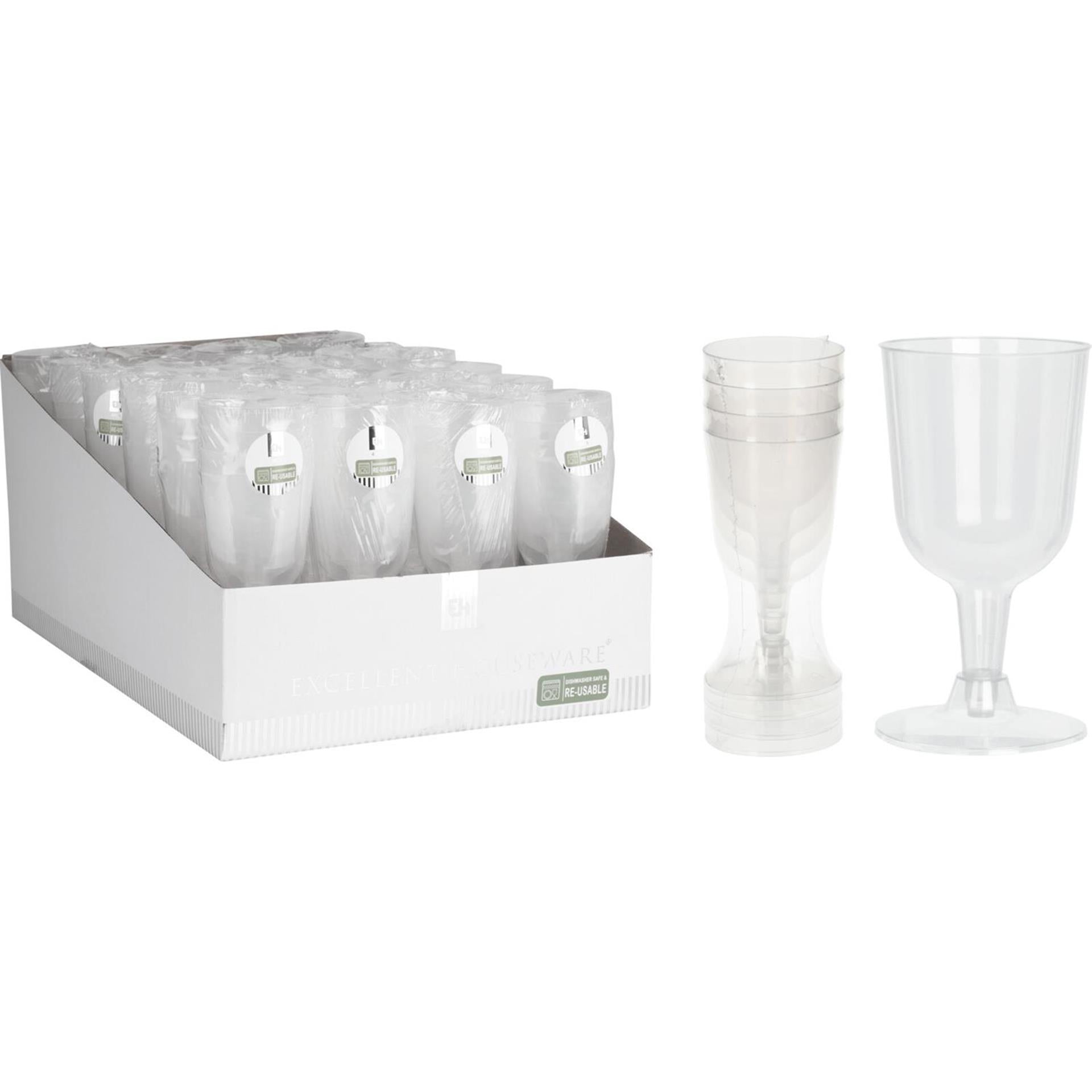 Verre à vin en plastique, excellent article ménager, 160ml, lot de 4 pièces