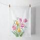 Torchon Ambiente bouquet de tulipes