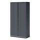 Armoire à portes roulantes bisley haute anthracite