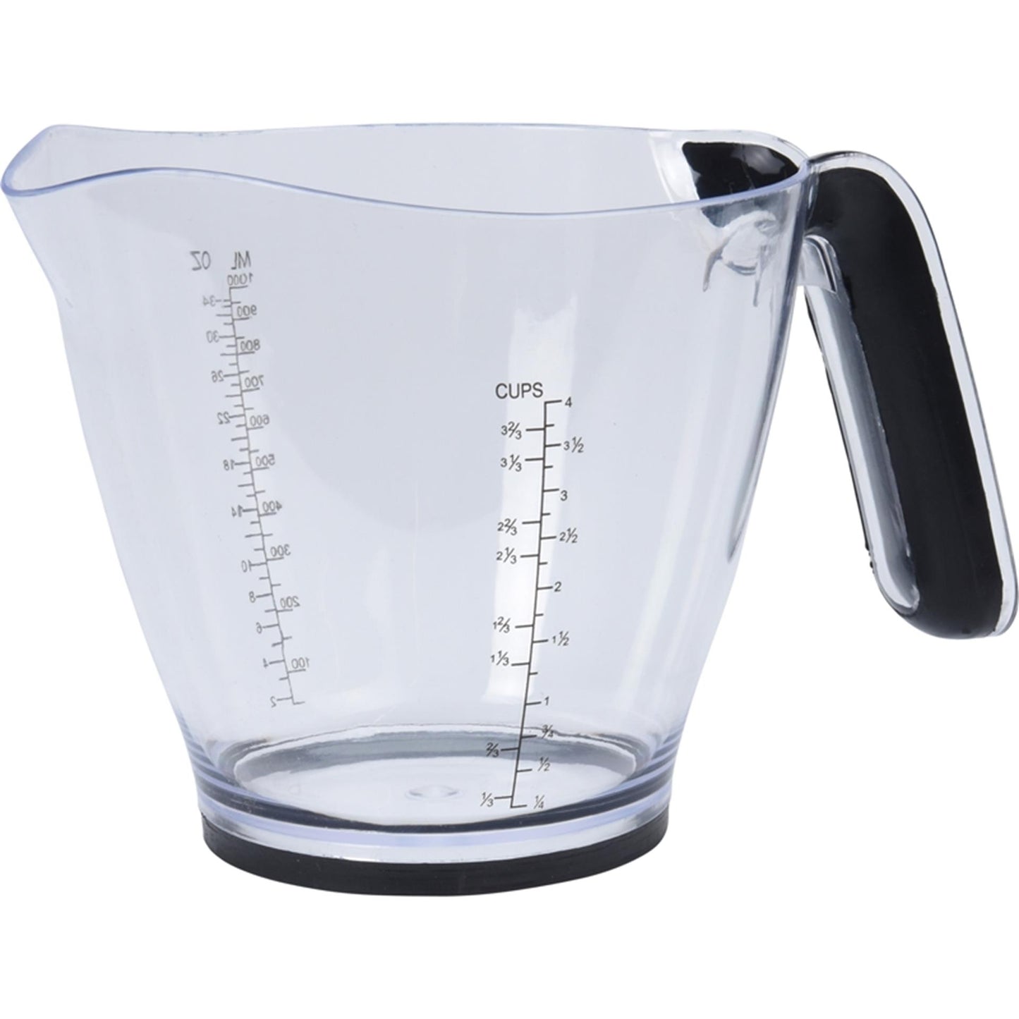 Excellente tasse à mesurer en plastique 1l avec antidérapant, articles ménagers
