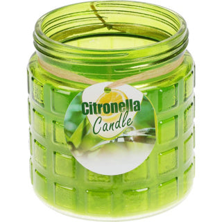 Bougie de citronnelle dans des assortis en pot en verre