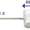 Elvedes Câble de frein arrière Honda Camino 2000mm zingué T-nipple (sur carte)