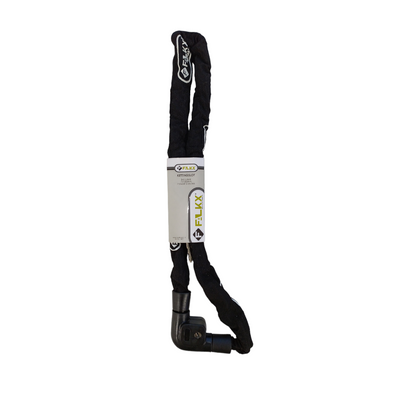 antivol à chaîne avec couvercle en nylon acier 1200 x 7 mm noir