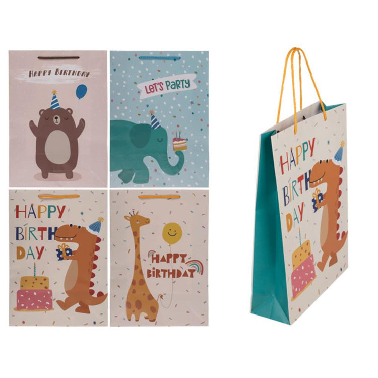Sac cadeau d'anniversaire Out of the blue 25x8x34,5cm