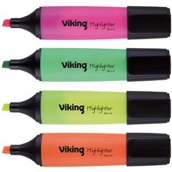 Surligneur niceday hc1-5 assortiment de couleurs 4 pièces