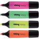 Surligneur niceday hc1-5 assortiment de couleurs 4 pièces
