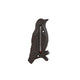 Thermomètre extérieur oiseau vieux métal brun 17x8x1cm