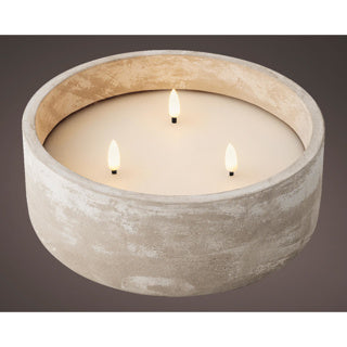 Bougie LED Béton à l'extérieur Diapositive 20 cm x Hauteur 8 cm
