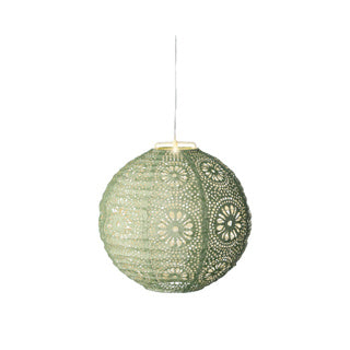 Lanterne solaire pe vert fixe