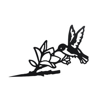 Plug de jardin Kolibri Black Metal 36x0.05x21 cm