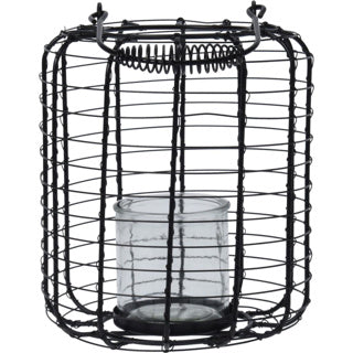 Black Metal lanterne de style maison