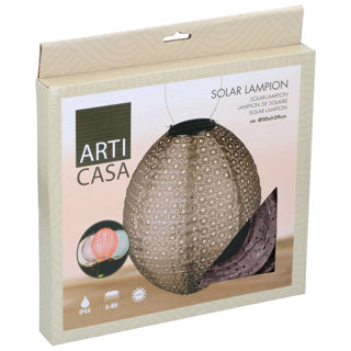 Lampion Solar LED ovale 4 assorti