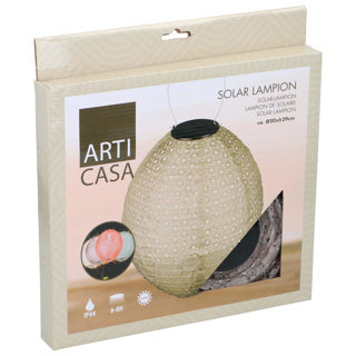Lampion Solar LED ovale 4 assorti
