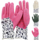 Gants de jardin imprimer 3 couleurs d'assorti
