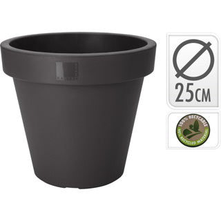 Flowerpot Ek autour de 25 cm anthracite