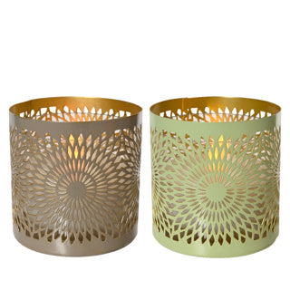 Bougies solaires effet flamme de fer 2 assortis | 12 pièces
