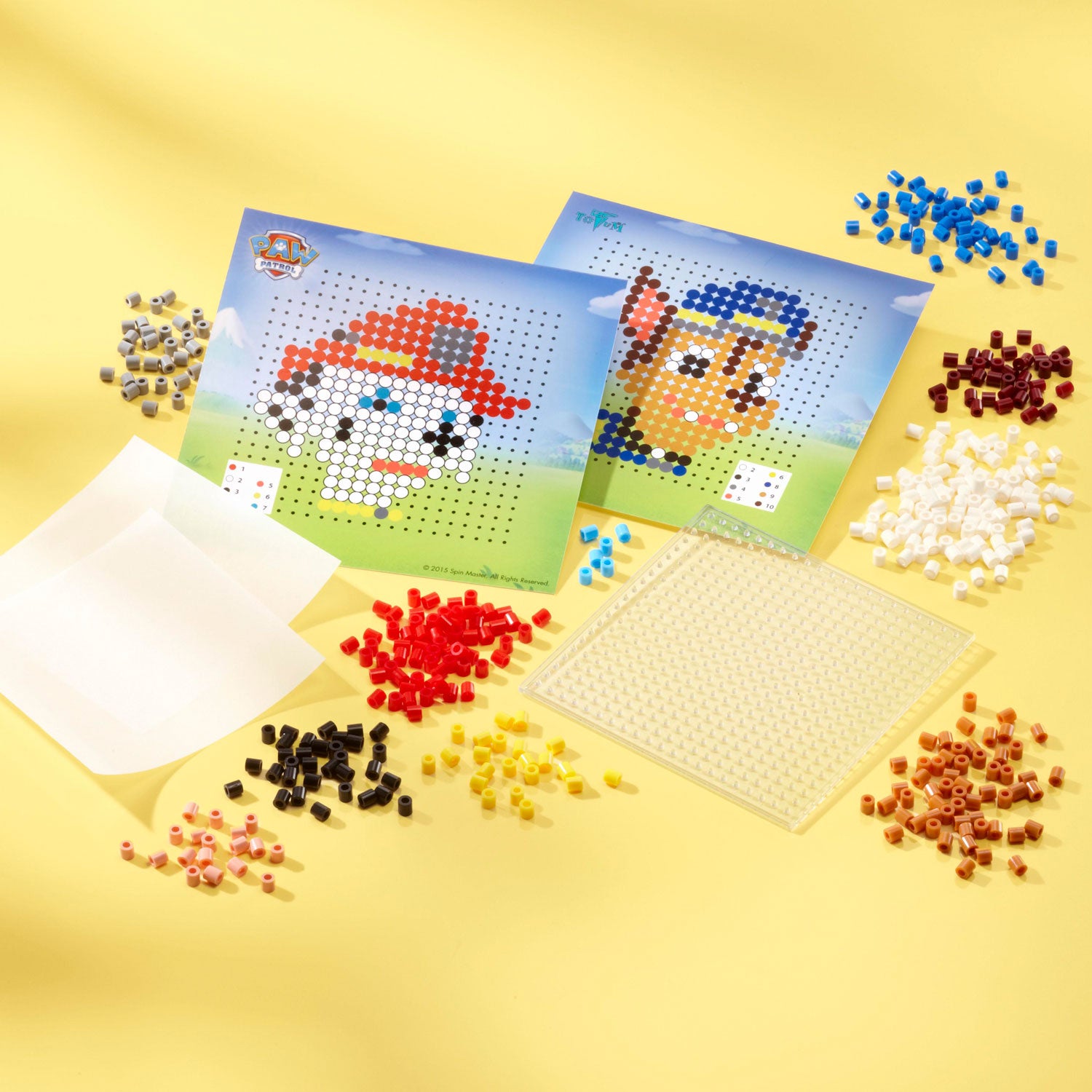 Totum Paw Patrol créatif avec des perles de repassage