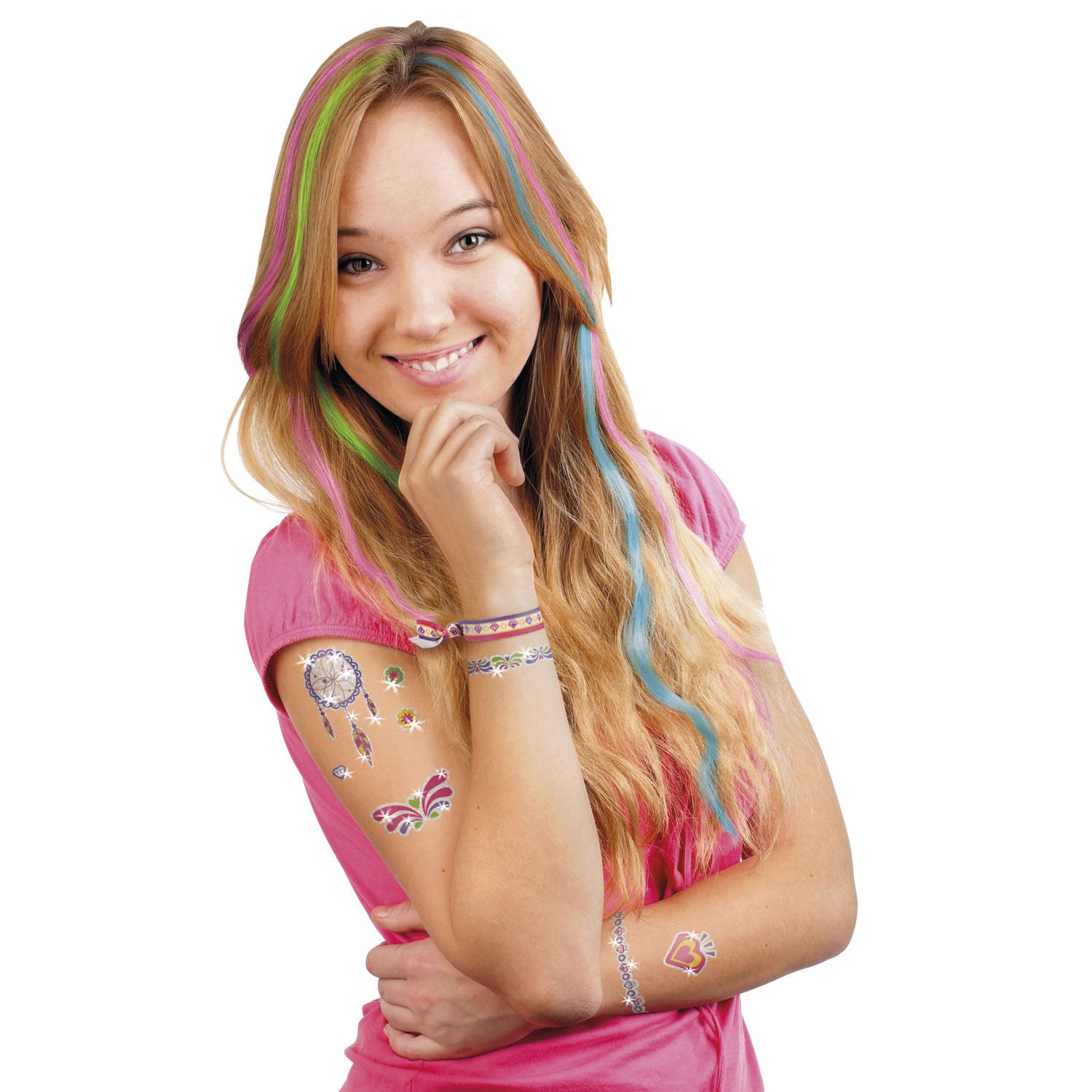 Tatouage de paillettes Glamz et craie