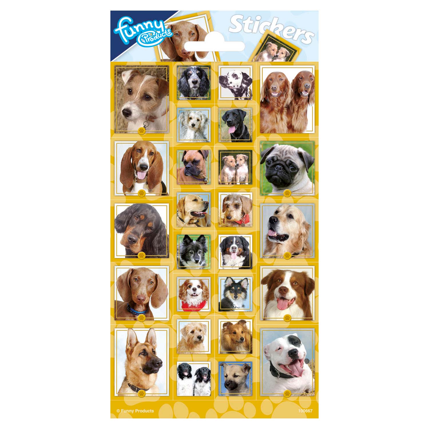 Chiens de niveau d'autocollants